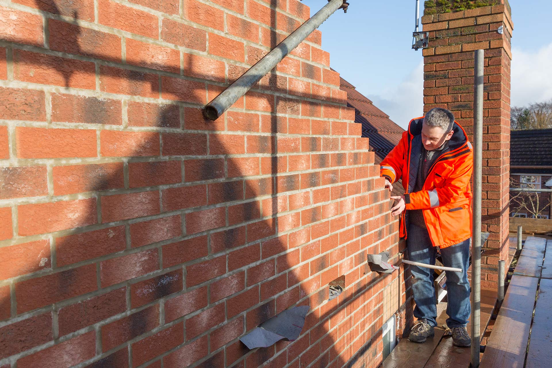 Gable End Brickwork Repair in Reading